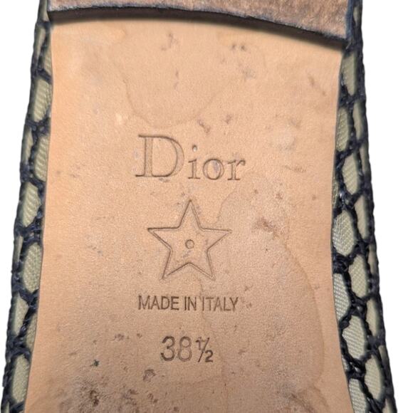 Christian Dior Miss J'Adior Ribbon Mesh Lace Ballet Flat Mary Jane 8.5 | 8 - Picture 10 of 13